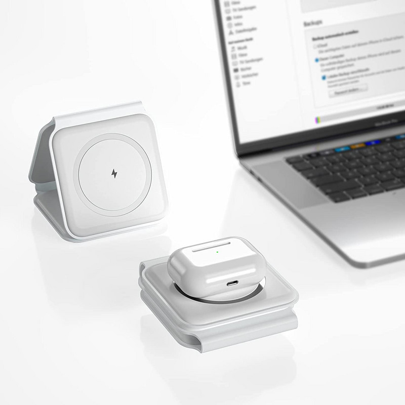 Skladací 3 v 1 ľahký magnetický bezdrôtový nabíjací stojan pre iPhone 12 13 14 Pro Max Airpods Apple Watch 8 7 Rýchlonabíjacia stanica