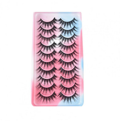 10 pari umjetnih trepavica Set lijepe šminke Dodaci za trepavice Univerzalne umjetne trepavice