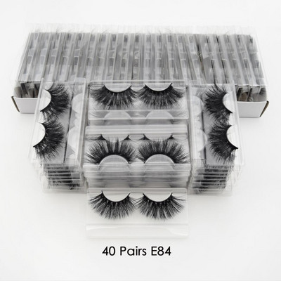 40 perechi/lot visofree 25mm gene frumusețe 3d nurcă gene 100% fără cruzime gene dramatice lucrate manual gene moi pufoase E77