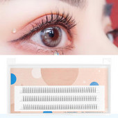 1 cutie de gene artificiale gene false confortabile din fibră cu un singur grup de gene false pentru femei pestañas postizas