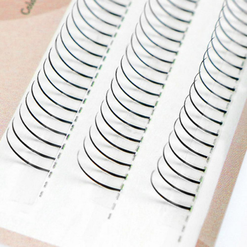 1 cutie de gene artificiale gene false confortabile din fibră cu un singur grup de gene false pentru femei pestañas postizas