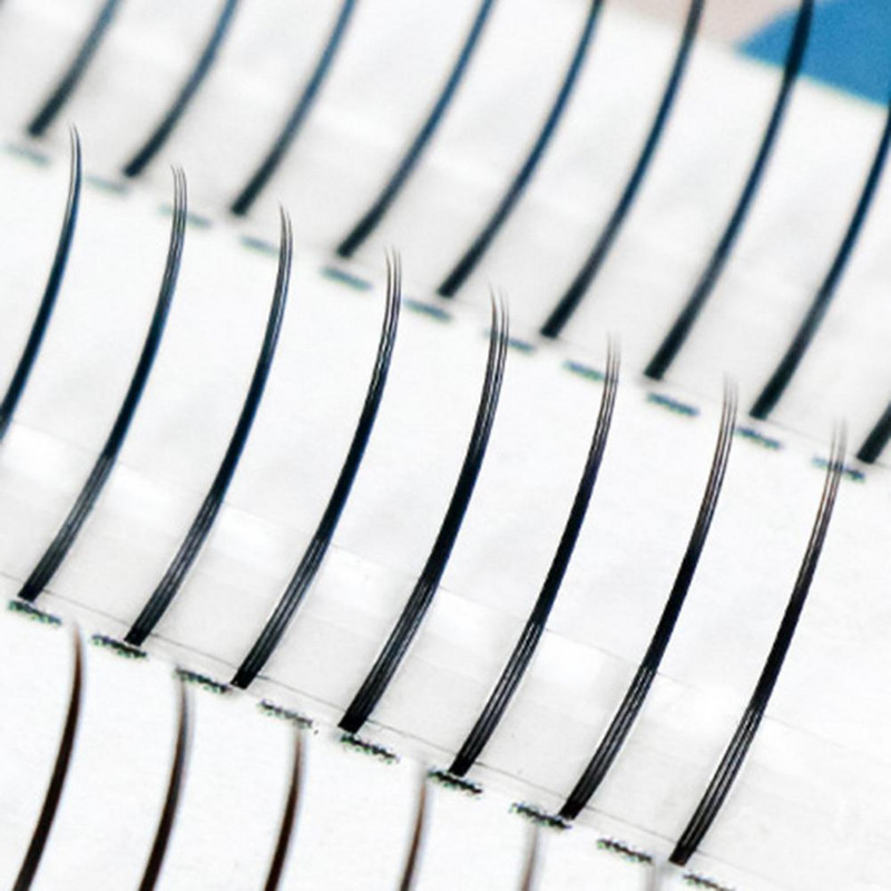 1 cutie de gene artificiale gene false confortabile din fibră cu un singur grup de gene false pentru femei pestañas postizas