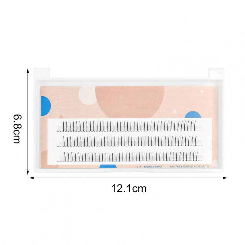 1 cutie de gene artificiale gene false confortabile din fibră cu un singur grup de gene false pentru femei pestañas postizas