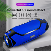 Ασύρματα ηχεία Bluetooth υψηλής ισχύος 40W Φορητό στερεοφωνικό υπογούφερ εξωτερικού χώρου για υπολογιστή Boom Box Music Center Radio