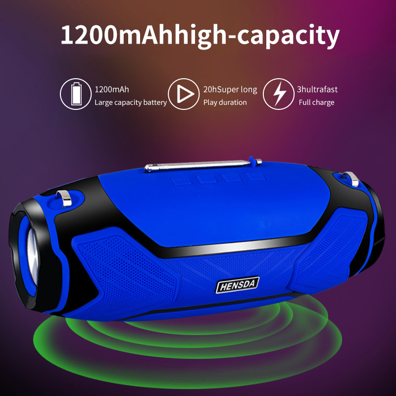 Bežični Bluetooth zvučnici velike snage 40 W Prijenosni vanjski stupac Stereo subwoofer za PC Računalo Boom Box Glazbeni centar Radio