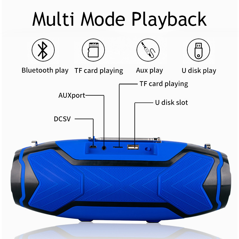 Bežični Bluetooth zvučnici velike snage 40 W Prijenosni vanjski stupac Stereo subwoofer za PC Računalo Boom Box Glazbeni centar Radio