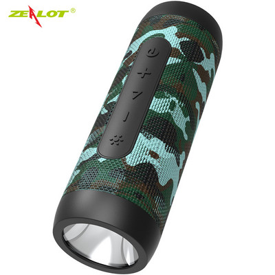 Zealot S22 nešiojamieji garsiakalbiai belaidis Bluetooth garsiakalbis fm radijas lauko žemųjų dažnių garsiakalbis + žibintuvėlis + maitinimo blokas, palaikymo TF kortelė, AUX