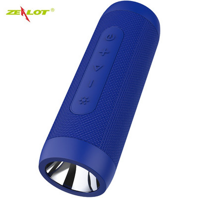 Zealot S22 Prijenosni zvučnici Bežični Bluetooth zvučnik FM Radio Vanjski subwoofer+Baterijska svjetiljka+Power Bank,Podržava TF karticu,AUX