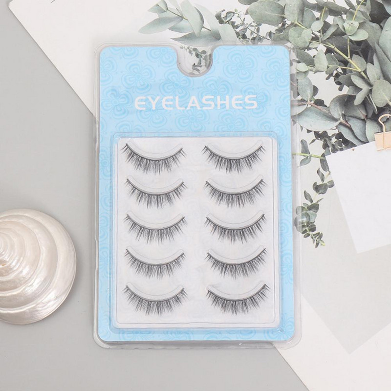 5 pari umjetnih trepavica Moderna šminka Ekstenzije umjetnih trepavica Izvrsne umjetne trepavice