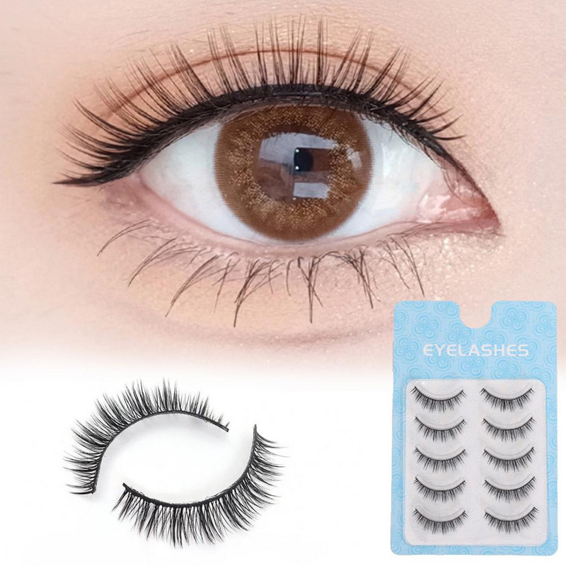 5 pari umjetnih trepavica Moderna šminka Ekstenzije umjetnih trepavica Izvrsne umjetne trepavice
