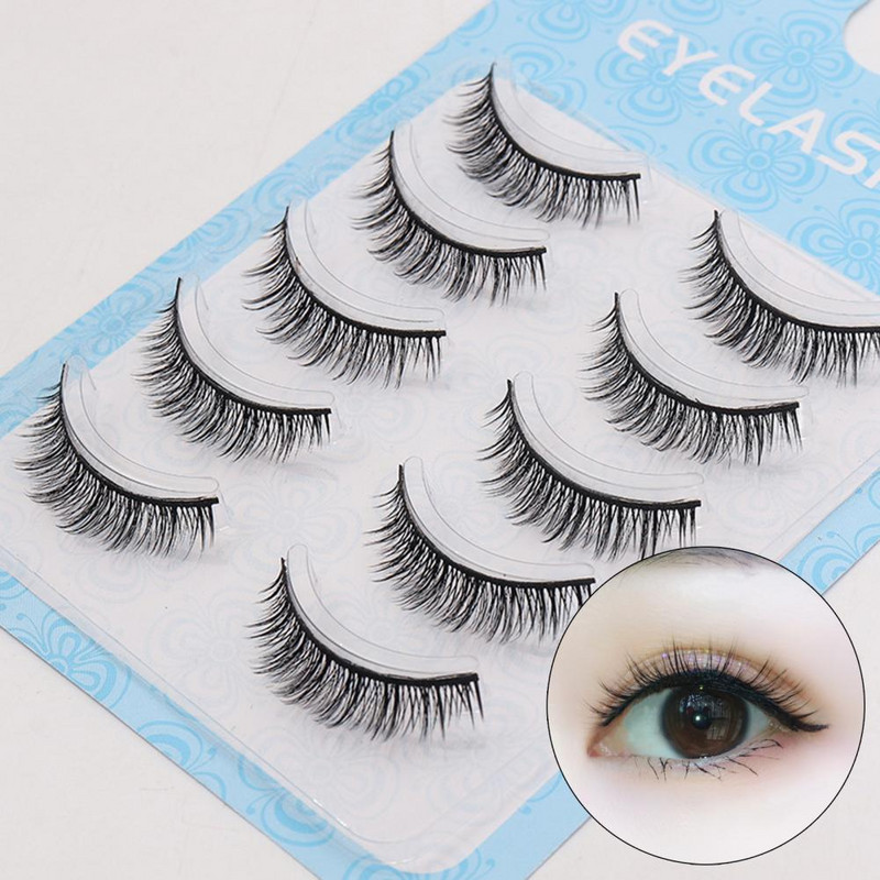 5 pari umjetnih trepavica Moderna šminka Ekstenzije umjetnih trepavica Izvrsne umjetne trepavice