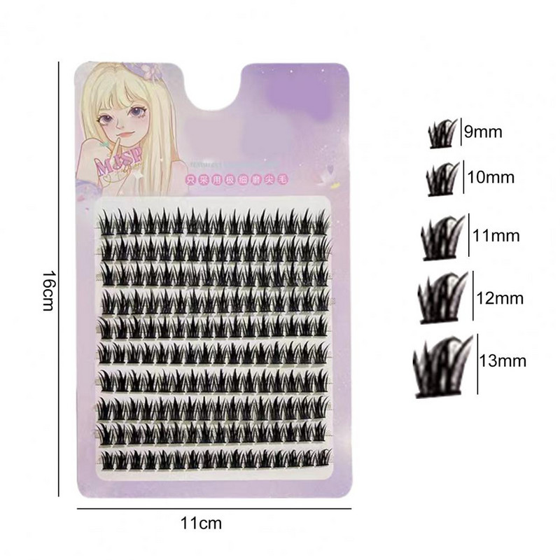 Изкуствени мигли Супер меки Добра пластичност Естествено извиване Ултрадебели плътни изкуствени мигли Удължаване на очите Плътни пухкави мигли