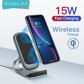 Încărcător fără fir KUULAA Qi 15W Încărcare rapidă pentru iPhone 12 11 pro max xiaomi mi 11 X Dock Station Suport telefon Încărcător