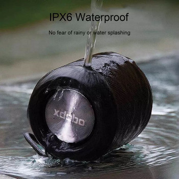 XDOBO Φορητό ασύρματο ηχείο Bluetooth 15W TWS Stereo Mini Column Outdoor IPX6 Waterproof Subwoofer 3600mAh Sound Box TF AUX