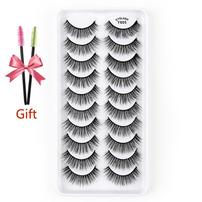 Gene false naturale Professional 3D Faux Mine Set de gene cu ridicata pentru cosmetice pentru extensia genelor Kit complet ieftin de machiaj