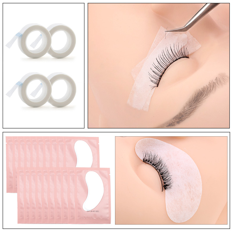 175PCS/Set Umjetne trepavice Set alata za ekstenziju USB ventilator za trepavice Jastučići za oči Ljepilni prsten Silikonske četkice za obrve Traka za presađivanje