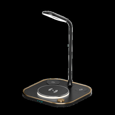 Dock de încărcare fără fir 3 în 1 cu lampă pentru iPhone 14 13 12 Stație de încărcare rapidă QI pentru Apple Watch Airpods Pro 2 3