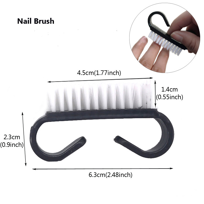 Kit de manichiură neagră, 5 bucăți, pile acrilice cu burete pentru lustruirea unghiilor 100/180 perie pentru curățarea prafului bloc de lustruit pentru tunderea unghiilor