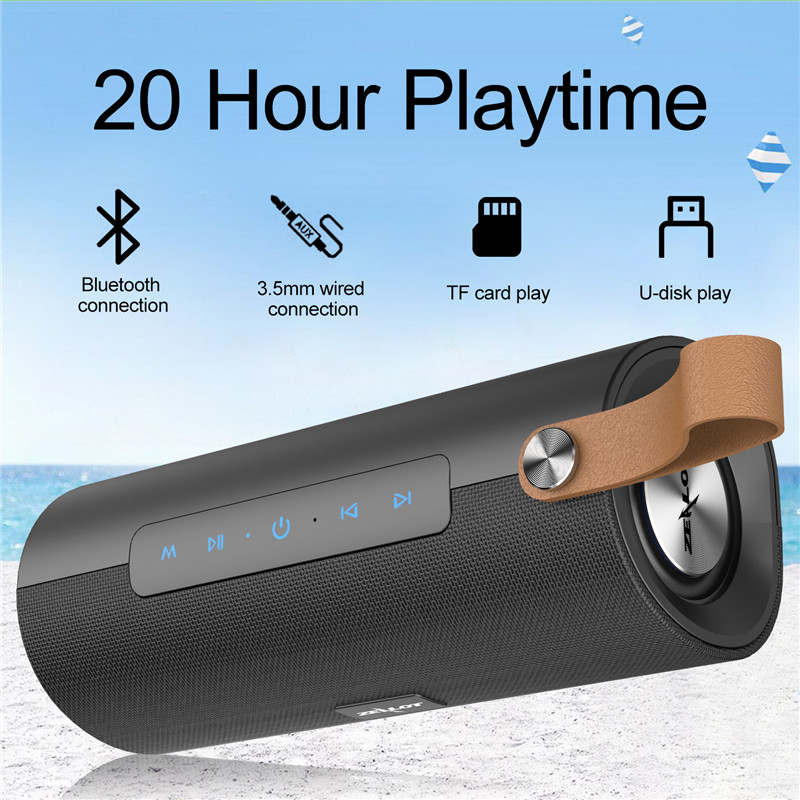 Difuzor Bluetooth stereo Zealot S30 Subwoofer portabil de bas Boombox difuzor wireless Suport card TF, TWS, AUX, unitate flash USB