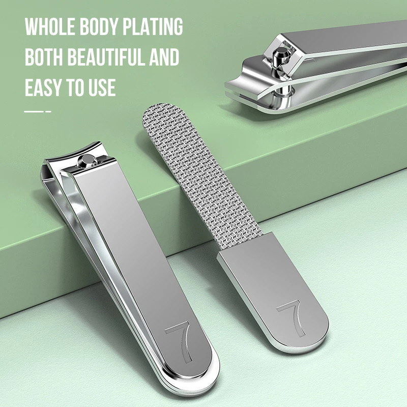 Mini 3 buc. Seturi de tuns pentru manichiura Dispozitive de tuns pentru unghii Kit de pile pentru unghii Cutter de unghii pentru unghii cu placare din oțel de înaltă calitate Instrument portabil pentru pedichiura