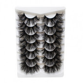 7 pari umjetnih trepavica, prirodne, dramatične, duge, lepršave, lažne volumenske trepavice, alat za šminkanje za zabavu