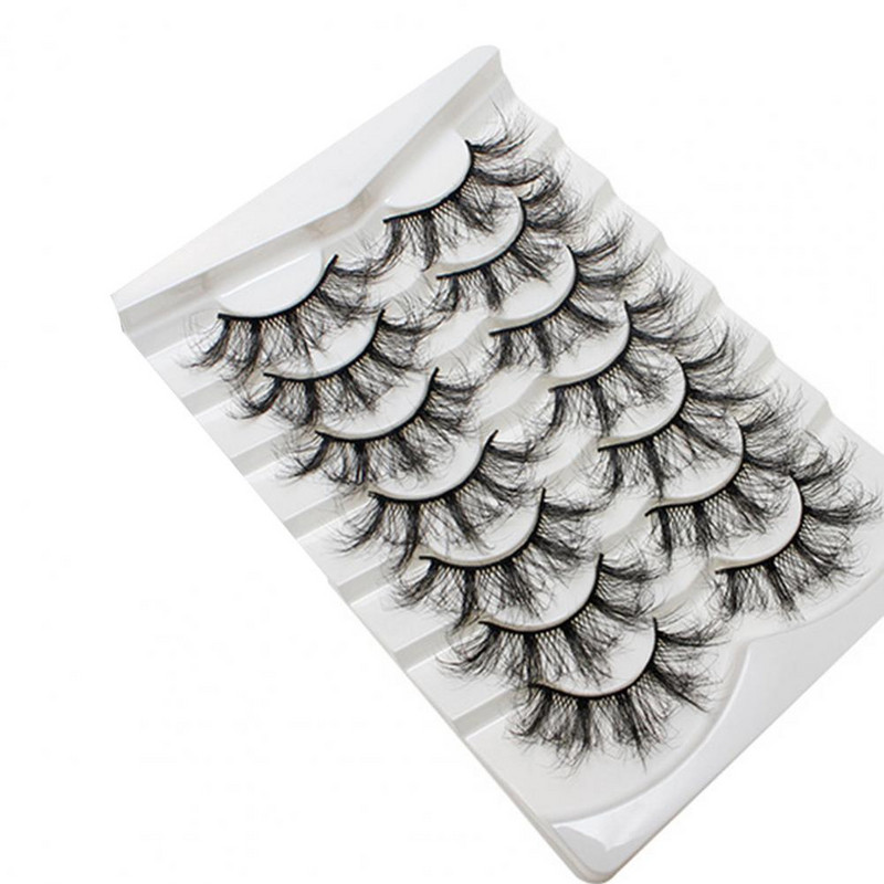 7 pari umjetnih trepavica, prirodne, dramatične, duge, lepršave, lažne volumenske trepavice, alat za šminkanje za zabavu