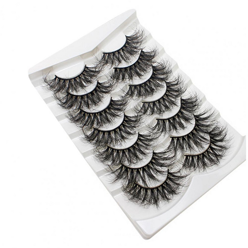 7 pari umjetnih trepavica, prirodne, dramatične, duge, lepršave, lažne volumenske trepavice, alat za šminkanje za zabavu