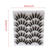 Gene false magnetice moi Ochi mari stratificati 3D 5 perechi Set de gene false Gene false Aspect natural Incepator