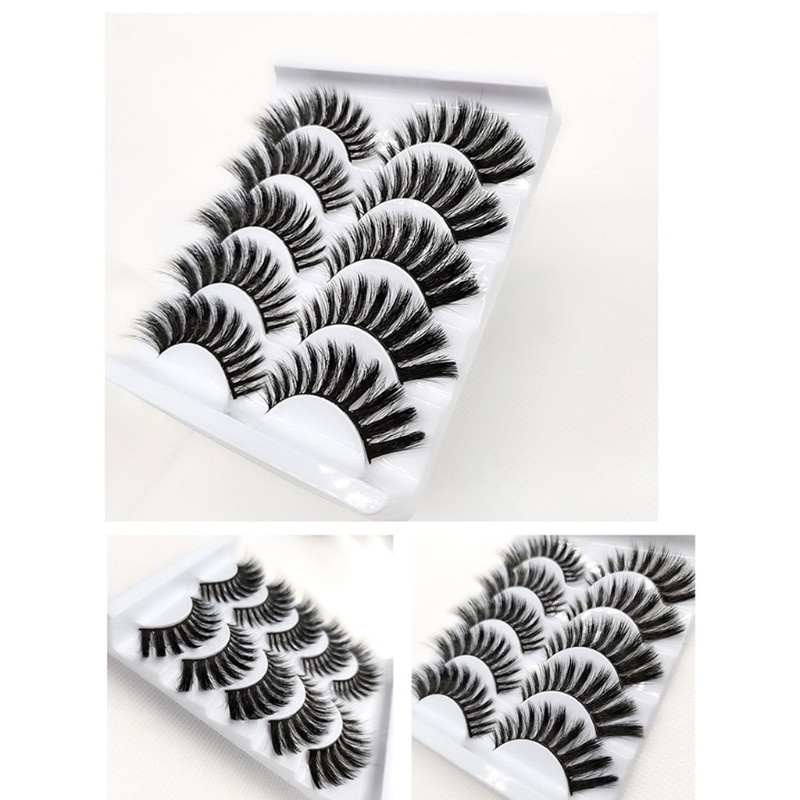 Gene false magnetice moi Ochi mari stratificati 3D 5 perechi Set de gene false Gene false Aspect natural Incepator