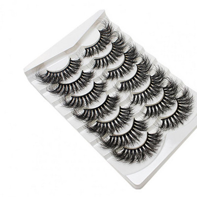 7 perechi de gene false, naturale, dramatice, lungi, pufoase, cu volum fals, extensie pentru gene, instrument de machiaj pentru petrecere