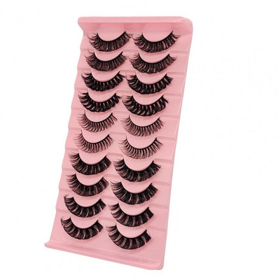 10 pari/kutija Debele umjetne trepavice Bush Exaggerate 3D Effect Višekratna kovrčava Alat za Noć vještica Kemijska vlakna Ljepota Umjetne trepavice