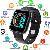 Y68 Pametni sat za odrasle Bluetooth Fitness Tracker Sportski sat Mjerač otkucaja srca Krvni tlak Pametna narukvica za Android IOS