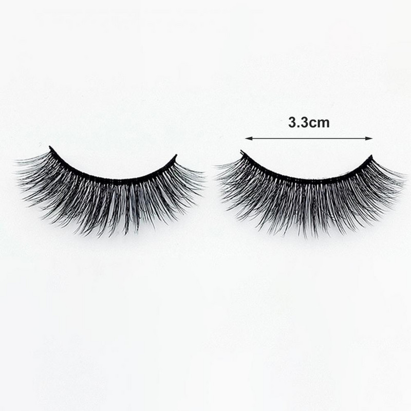 14 perechi de gene artificiale negre, pufoase, dense, din fibre chimice, frumusețe, gene false pentru ochi