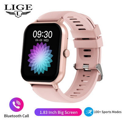 Ceas inteligent LIGE Bluetooth Call Bărbați Femei Ecran tactil complet Ceas sport Fitness Bărbați Ceasuri inteligente Femei Smartwatch