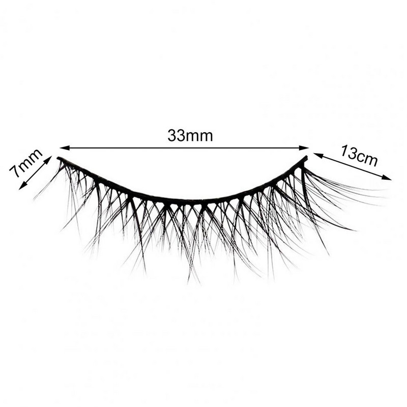 Фалшиви мигли Моден ефект на очна линия Естествен грим Кръстосани изкуствени мигли за косплей Изкуствени мигли Грим за мигли