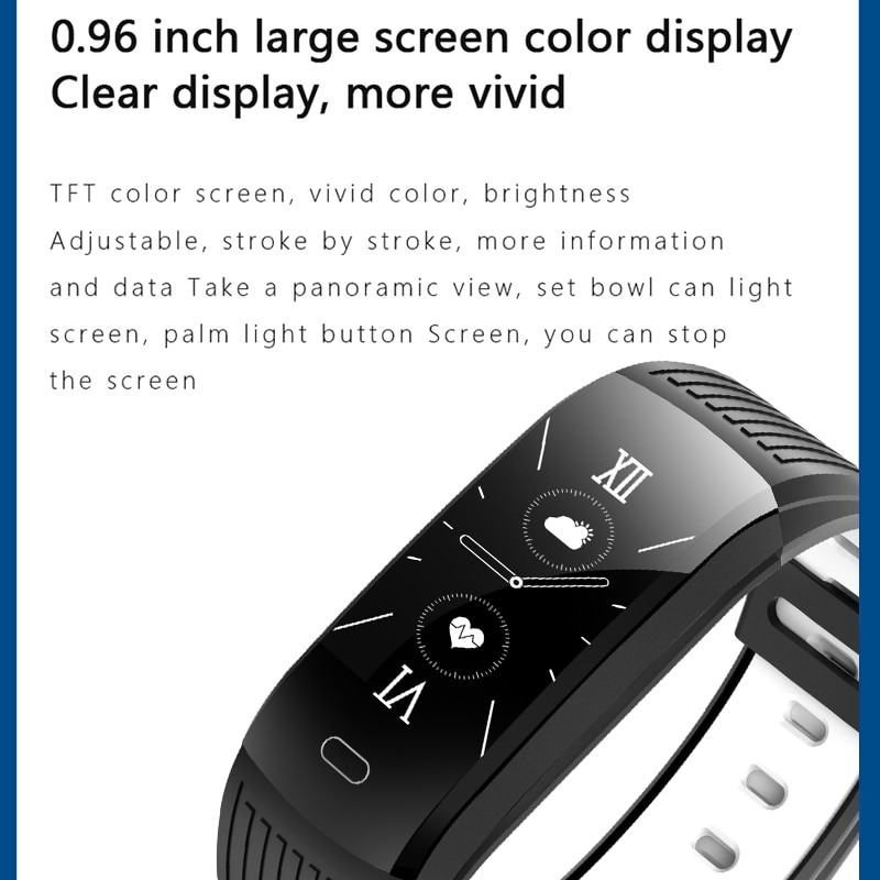 Ženski pametni sat Muški nadzor otkucaja srca IP68 Vodootporni satovi Sportski fitnes tracker Muški pametni sat Muška pametna narukvica