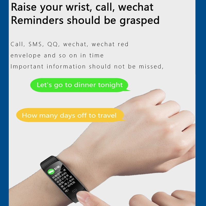 Ženski pametni sat Muški nadzor otkucaja srca IP68 Vodootporni satovi Sportski fitnes tracker Muški pametni sat Muška pametna narukvica