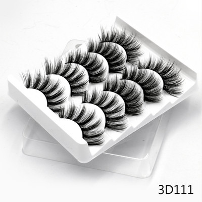 GROINNEYA 5 Pairs Mink Lashes mākslīgās skropstas ūdeles mākslīgās skropstas Dramatic Volume Lashes Skropstu pieaudzēšana grimam