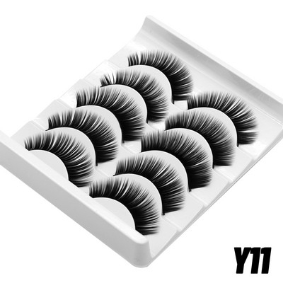 GROINNEYA 5 Pairs Mink Lashes mākslīgās skropstas ūdeles mākslīgās skropstas Dramatic Volume Lashes Skropstu pieaudzēšana grimam