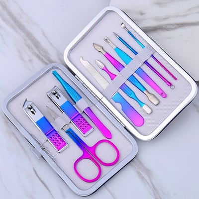 7/10/12/16 buc. Cutters pentru manichiura Set de tăietor de unghii, de uz casnic, din oțel inoxidabil, lingură pentru urechi, tăietoare de unghii, pentru pedichiură, instrument pentru foarfece de unghii