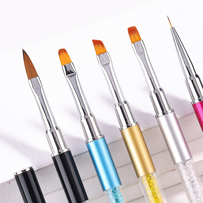 5 stiluri acrilice linie flori punctate pictura perie de unghii gel UV lac de unghii stilou de cristal DIY instrumente de manichiura unghiilor