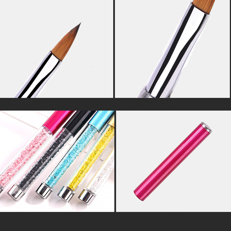 5 stiluri acrilice linie flori punctate pictura perie de unghii gel UV lac de unghii stilou de cristal DIY instrumente de manichiura unghiilor