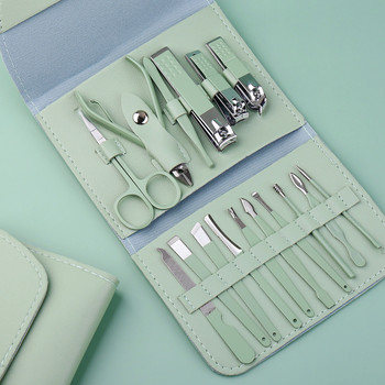 Комплект многофункционални машинки за маникюр от 4-20 части Домакински ножици за уши от неръждаема стомана Нокторезачки Нокторезачки за педикюр T