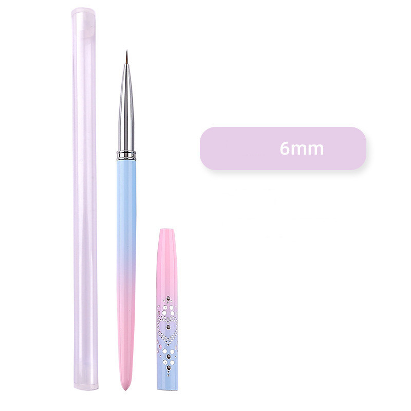 15 buc Perie pentru manichiură roz, stilou pentru linie de tragere, stilou amețit, set complet de perii pentru manichiură, stilou pentru fototerapie, instrument profesional pentru manichiură