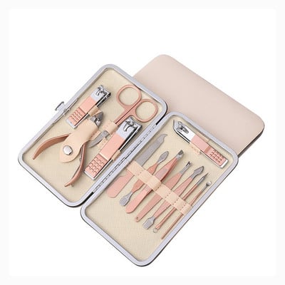 Set de tăietoare de unghii cu foarfece Set de instrumente de tăiat Kit de manichiură din oțel inoxidabil pentru pedichiură tăietor portabil 7 până la 18 buc.