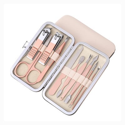 Set de tăietoare de unghii cu foarfece Set de instrumente de tăiat Kit de manichiură din oțel inoxidabil pentru pedichiură tăietor portabil 7 până la 18 buc.