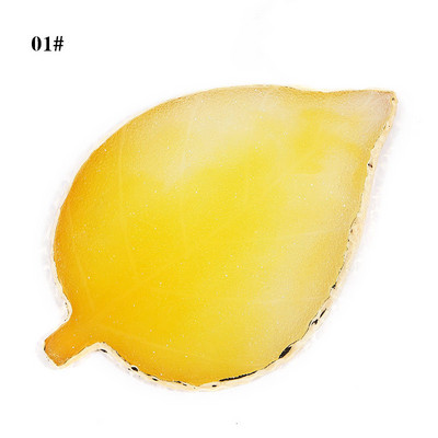 Instrument de pictură pentru unghii Paleta de rășină Golden Edge Manichiură Instrument de vopsea de culoare Frunză rotundă Placă de formă pătrată