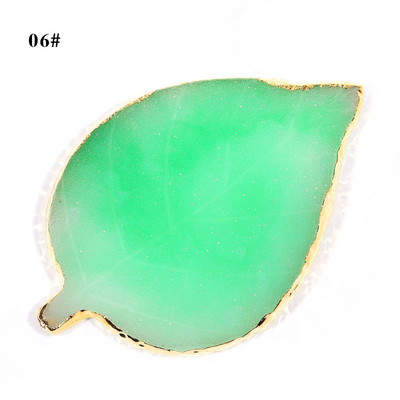 Instrument de pictură pentru unghii Paleta de rășină Golden Edge Manichiură Instrument de vopsea de culoare Frunză rotundă Placă de formă pătrată