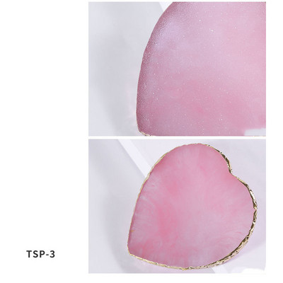 Instrument de pictură pentru unghii Paleta de rășină Golden Edge Manichiură Instrument de vopsea de culoare Frunză rotundă Placă de formă pătrată