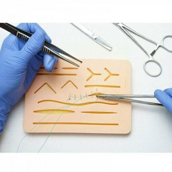 Κιτ εκπαίδευσης χειρουργικών ραφών Skin Operate Suture Practice Skin Training Pad Suture Scissor Silicone Of Set Needle Surgeon M T3S2